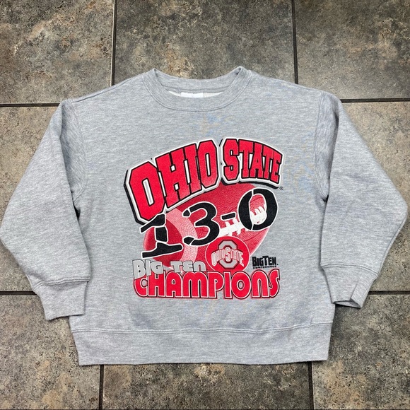 Boy’s/Kid’s VTG 2002 NCAA Ohio State Buckeyes Crewneck Sweatshirt Size Medium - Picture 1 of 4